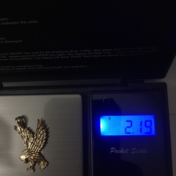 14k gold eagle pendant - Picture 8 of 9